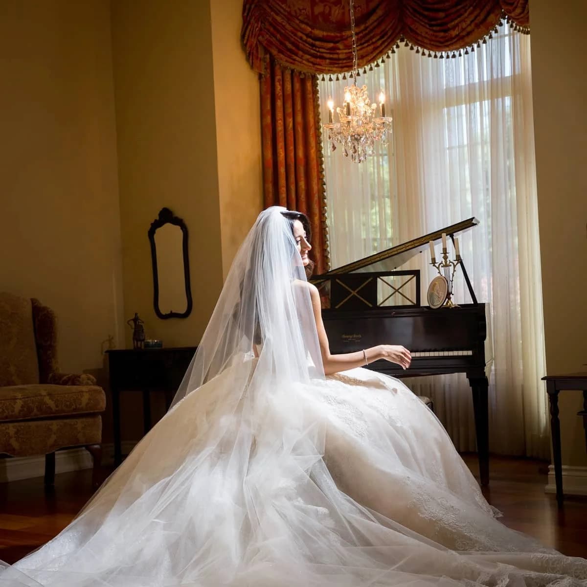 Grand Piano Cathedral Veil